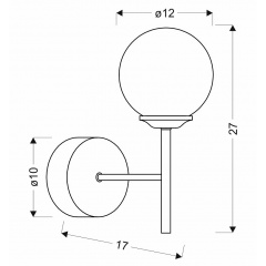 Бра Candellux Best 17x27 см Хром (21-72832) Васильків