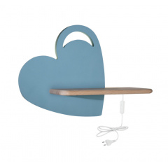 Настінний світильник Candellux Heart 36x26 см Коричнево-синій (21-84576) Долина