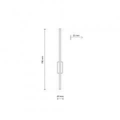 Бра TK Lighting Flash 5.5x6x79 см Коричнево-чорний (TK6625) Тернопіль