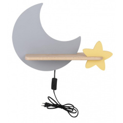 Настінний світильник Candellux Moon 40x29.5 см Жовто-сірий (21-75727) Охтирка