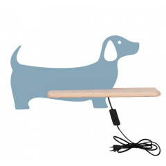 Настінний світильник Candellux Dog 36.5x18.5 см Синьо-коричневий (21-02983) Сарни