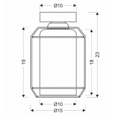 Точечный светильник Candellux Jonera 15x23 см Черный (31-08404) Белая Церковь