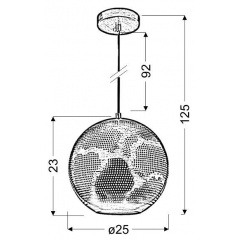 Люстра Candellux Bene 25x125 см Білий (31-70586) Коломия