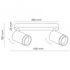 Спот TK Lighting Jet 43.5x5.5x15 см Білий (TK6913) Новомосковськ
