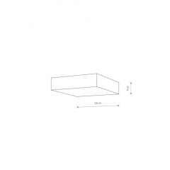Стельовий світильник Nowodvorski Lid 16x16x4 см Білий (Now10430) Приморськ