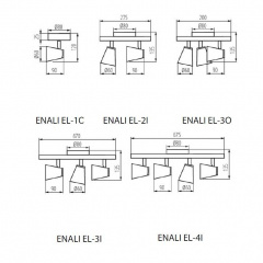 Бра Kanlux Enali 9x8x12 см Черный (Kan28761) Киев
