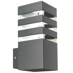 Вуличний світильник Polux Teksas 12x9x20 см Сірий (Pol316165) Хмільник