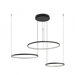 Люстра Nowodvorski Circolo Led 60x125x140 см Чорний (Now10867) Київ