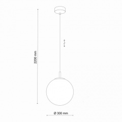 Люстра TK Lighting Cadix 30x220 см Золотистий (TK4610) Ізмаїл