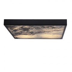 Потолочный светильник Candellux Luxan 49x49x5 см Черный (10-17062) Талалаевка