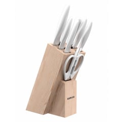 Набір ножів Samura Mojo 8 предметів Білий (SMJ-0280W) Київ