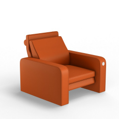 М'яке крісло KULIK SYSTEM PLEASURE Екошкіра Цілий Помаранчевий (hub_AxBO43314) Первомайськ