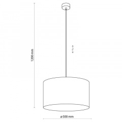 Люстра TK Lighting Moreno 50x120 см Чорний (TK4990) Харків