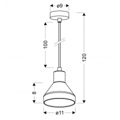 Люстра Candellux Gregory 11x120 см Золотистый (31-78391) Коломыя