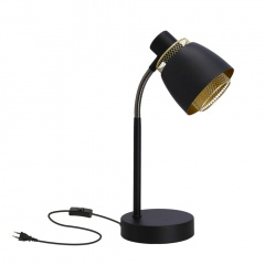 Настільна лампа Candellux Aleksandria 19x34 см Чорний (41-13774) Василівка