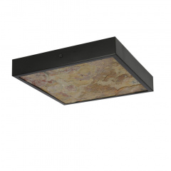 Стельовий світильник Candellux Luxan 29x29x5.5 см Чорний (10-06707) Вишгород