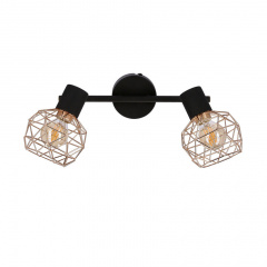 Спот Candellux Acrobat 40x17 см Чорно-мідний (92-22202) Лозова