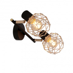 Спот Candellux Acrobat 40x17 см Чорно-мідний (92-22202) Лозова
