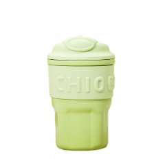 Термочашка з трубочкою YIWU Chiobbe 450 мл Зелений (HP-14-18GR) Чернігів