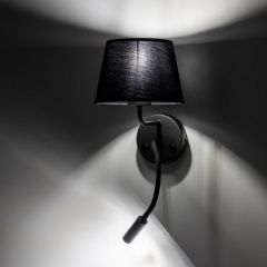 Бра TK Lighting Maja 40x19 см Чорний (TK10081) Славута