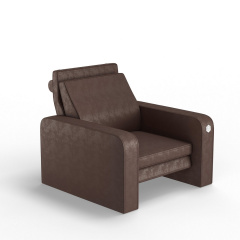 М'яке крісло KULIK SYSTEM PLEASURE Антара Цілий Каштановий (hub_UsZJ88930) Боярка