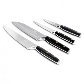 Набор ножей Berlinger Haus Matte Black Collection 4 шт Черный (BH-3135)
