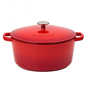Каструля Gerlach Natur Iron 26 см 5 л Червоний (5901035510586)