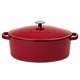 Жарівня Gerlach Natur Iron 31 см 5.5 л Бордовий (5901035508484)