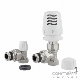 Угловой термокомплект с функцией анти-протекание ICMA 1/2 KIT G1100+774-940+805-940 белый