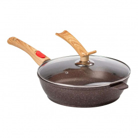 Сковорода універсальна алюмінієва зі знімною ручкою MGC 28 см Коричневий (HP-4-465CO)