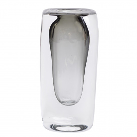 Ваза для квітів скляна Flower Season Мінімалізм 18.5 см Сірий (HP-10-17)