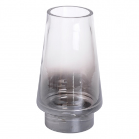 Ваза декоративная Flower Season Ар-деко 21 см Прозрачно-серый (HP-10-3)