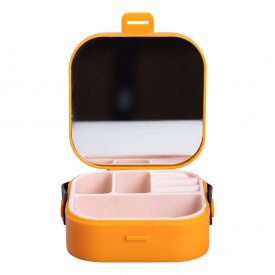 Мини-сундучок для украшений YIWU Mini Box 9x9x3.8 см Оранжевый (HP-5-27O)