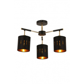 Люстра WunderLicht Om1615 54.5x34 см Черно-золотистый (OM1615-43)