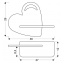 Настінний світильник Candellux Heart 36x26 см Коричнево-синій (21-84576) Долина