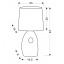 Настільна лампа Candellux Hierro 23x43 см Золотистий (41-79916) Фастів