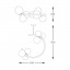 Люстра Zuma Line Molecule 54x27x70 см Золотистий (ZuC0454-06Q-F7AA) Київ