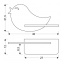 Настінний світильник Candellux Bird 40x21.5 см Коричнево-рожевий (21-85054) Новомосковськ