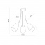 Люстра TK Lighting Wire 70x50 см Білий (TK6024) Буча