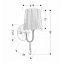 Бра Candellux Sorento 15x40 см Хром (21-38036) Михайлівка