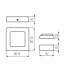Точковий світильник Kanlux Kanti 17x17x3.5 см Нікель (Kan27212) Єланець