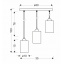 Люстра Candellux Bistro 35x100 см Чорний (33-00576) Павлоград