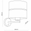 Бра TK Lighting Ілтон 20x28 см Золотисто-білий (TK4770) Хуст