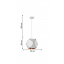 Люстра WunderLicht M 15x136 см Бело-черный (M-3131-31W) Токмак