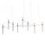 Люстра PikArt Tube Chandelier 200x48 см Бело-золотистый (5299-15) Виноградов