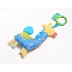 Погремушка мягкая с прорезывателем Ks Kids Жираф 32 x 13 x 4 см Разноцветный (6710207) Ужгород
