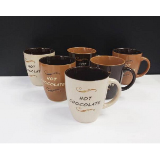 Набір кухлів 200 мл Interos Hot Chocolate MIX 6 шт ТЕХ.УПАК. KW 133