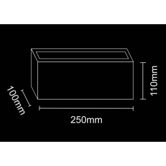 Уличный светильник Polux Токио 10x11x25 см Серый (Pol320001) Киев