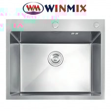 Кухонная мойка Winmix MH5843 DECOR NANO-SILVER из нержавеющей стали