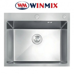 Кухонная мойка Winmix MH5843 DECOR NANO-SILVER из нержавеющей стали Винница